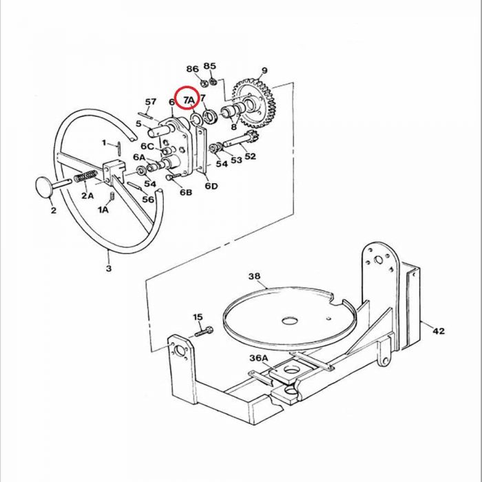 Winget mixer 100T handwheel flat washer