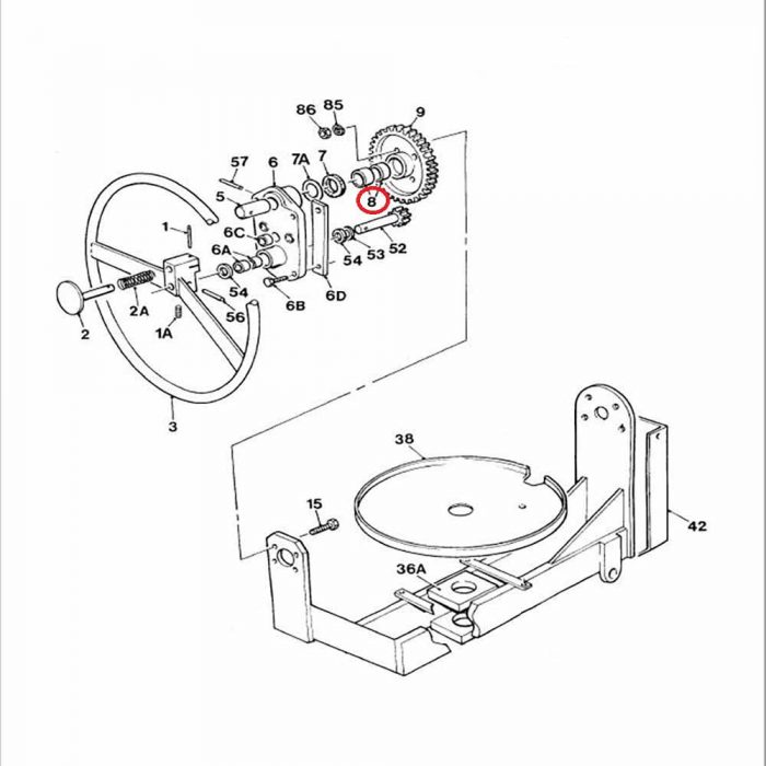 Winget mixer 100T handwheel bush