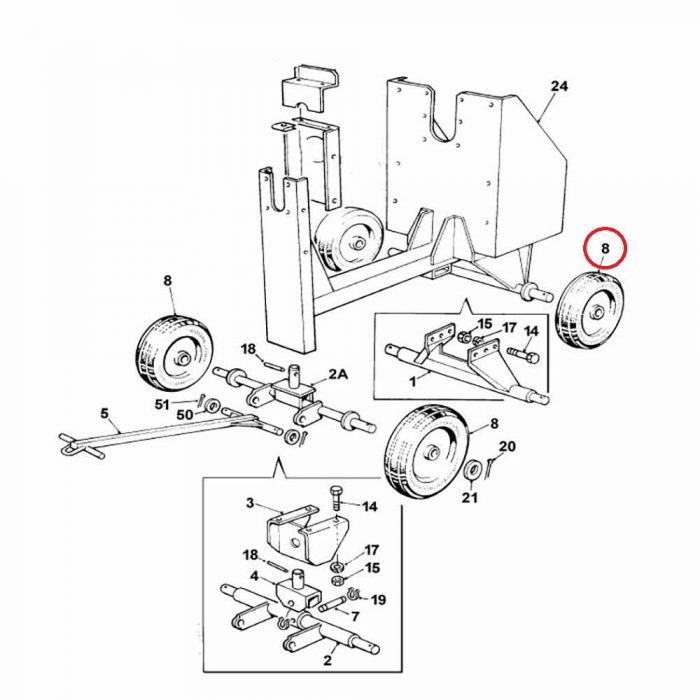 Winget mixer 100T Wheel (405mm / 16")