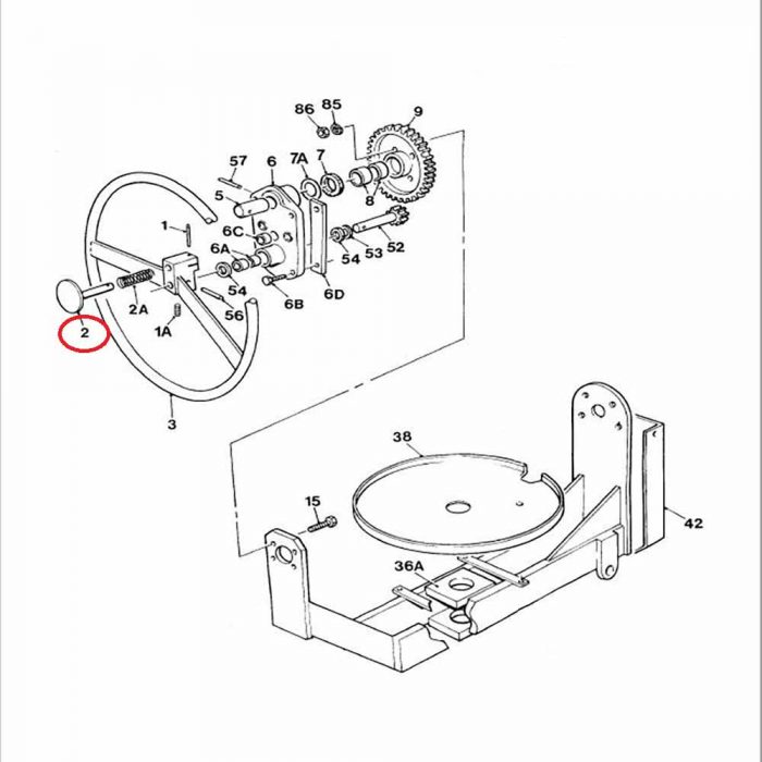 Winget mixer 100T handwheel locking plunger