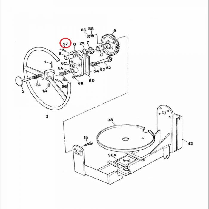 Winget mixer 100T handwheel spirol pin