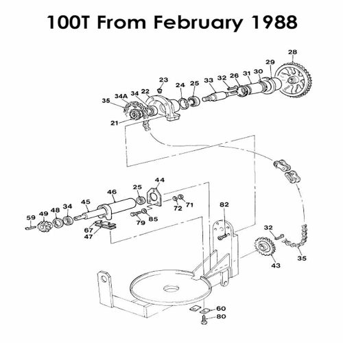 Winget 100T mixer Drum Drive