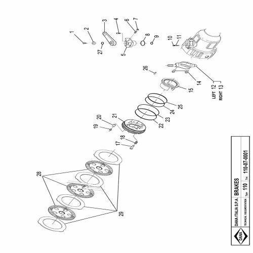 Dana Spicer 110-60 Brakes