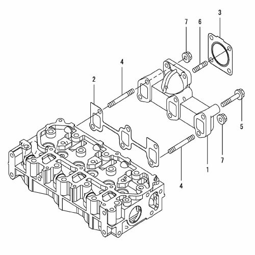 3TNV76-KWA Exhaust Manifold