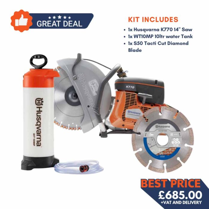 K770 14" Petrol Cutting Saw Kit
