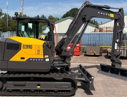 The Brand New Volvo ECR90 Excavator Came To Visit